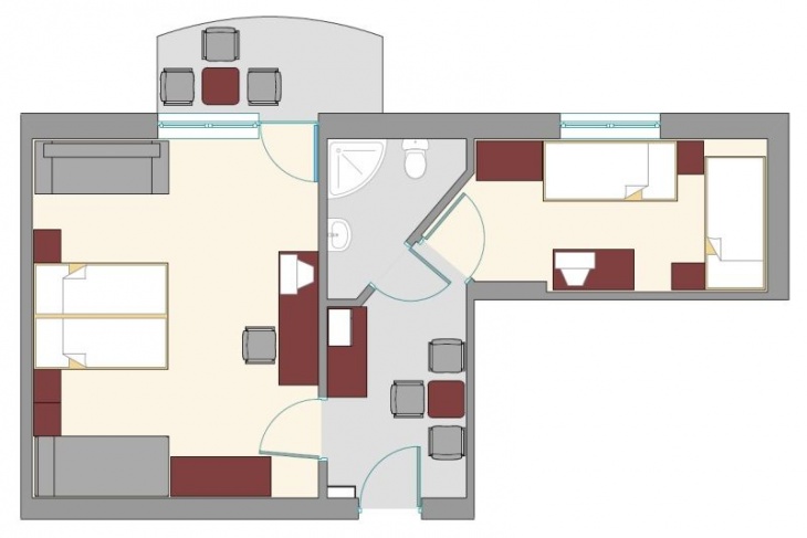 Classic familiekamer met 1,5 kamers